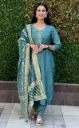 Teal Floral Kurti
