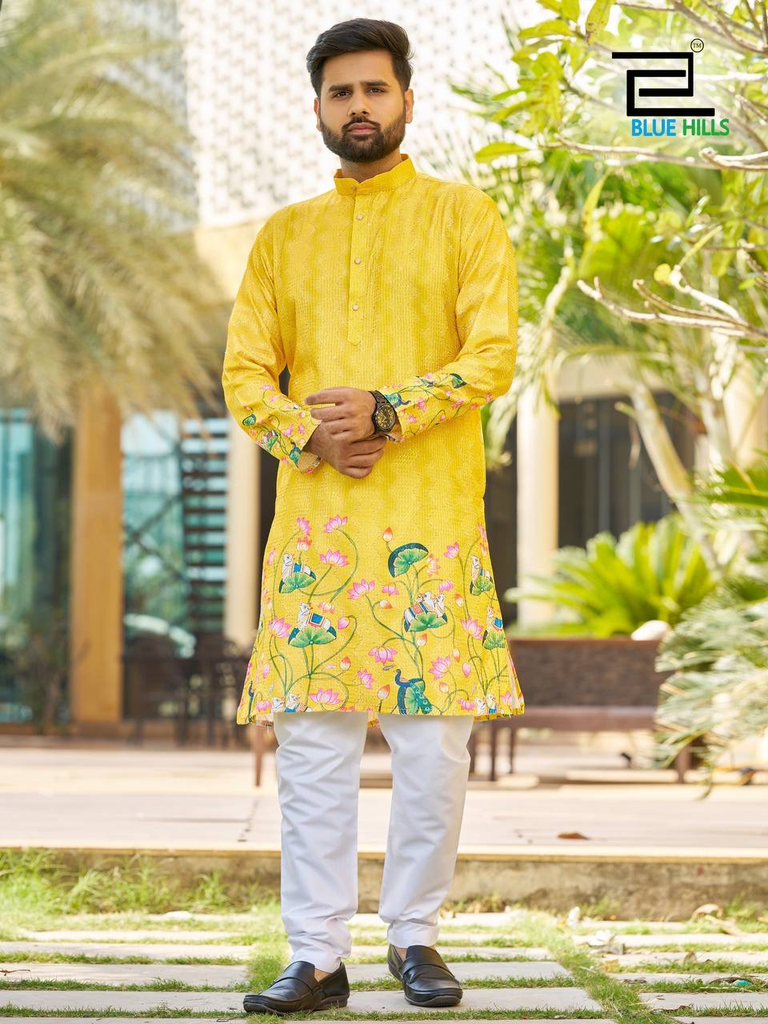 Yellow Floral Kurta