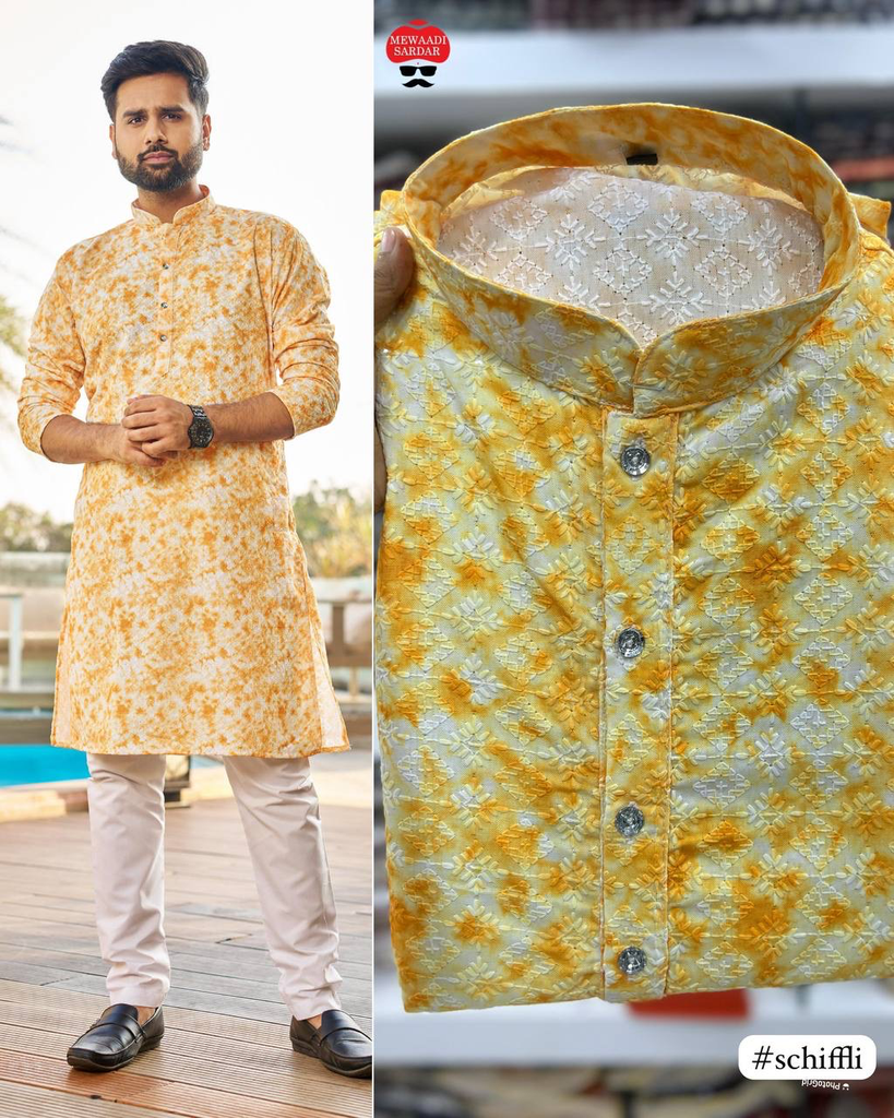 Gold Digital Kurta