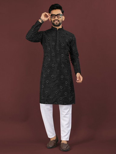 Black Classy Kurta