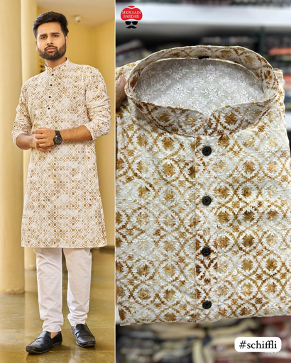 Brown Digital Kurta