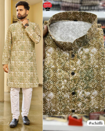 Mehndi Digital Kurta