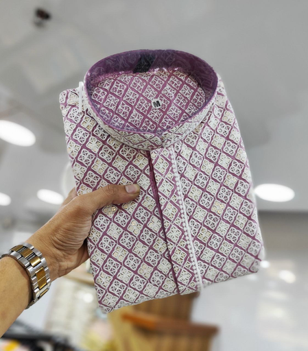 Lavender Lucknowi Kurta