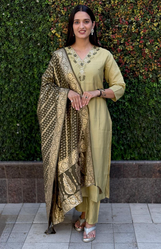 Elaichi Jacquard Kurti