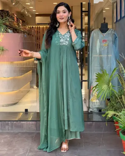 Rama Fancy Kurti 