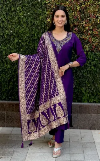 Purple Premium Kurti